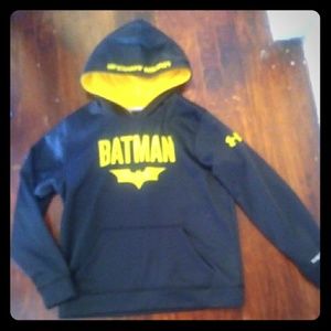 NWOT Boys Under Armour Storm YLG Batman Sweatshirt